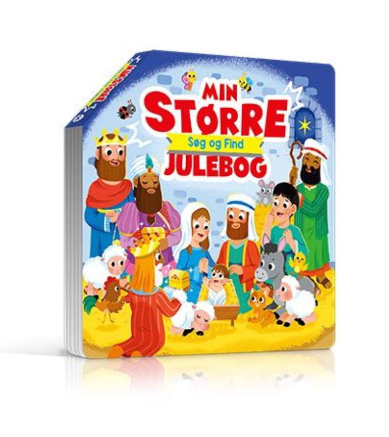 Fold-ud-bog Min større søg og find julebog børnebog OnlyByGrace