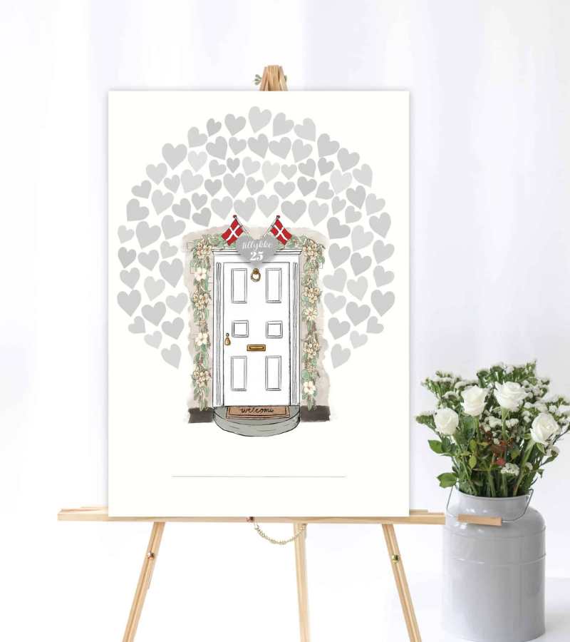 MouseAndPen sølvbryllup plakat OnlyByGrace