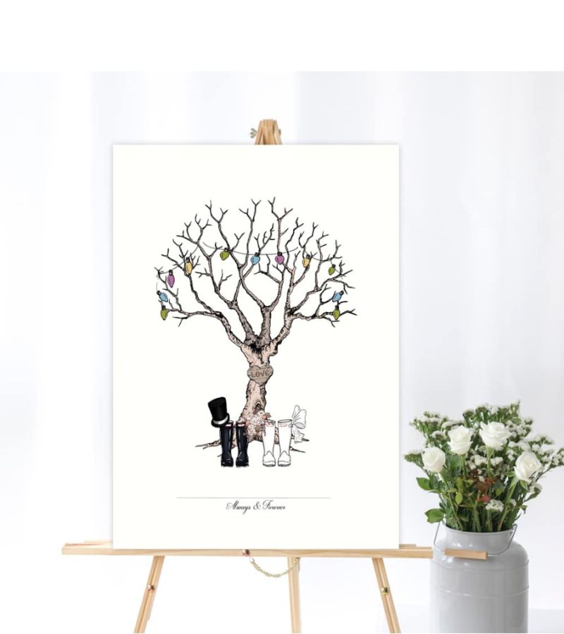 Mouseandpen Fingerprint Bryllupstræ OnlyByGrace