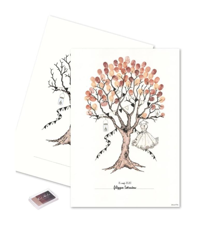 Mouseandpen Fingerprint Konfirmationstræ Pige Lysebrun OnlyByGrace