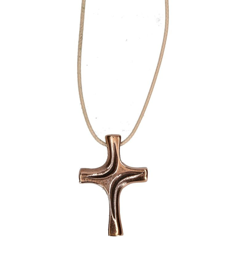 OnlyByGrace BUBE Bronze Hængekors Med Snor