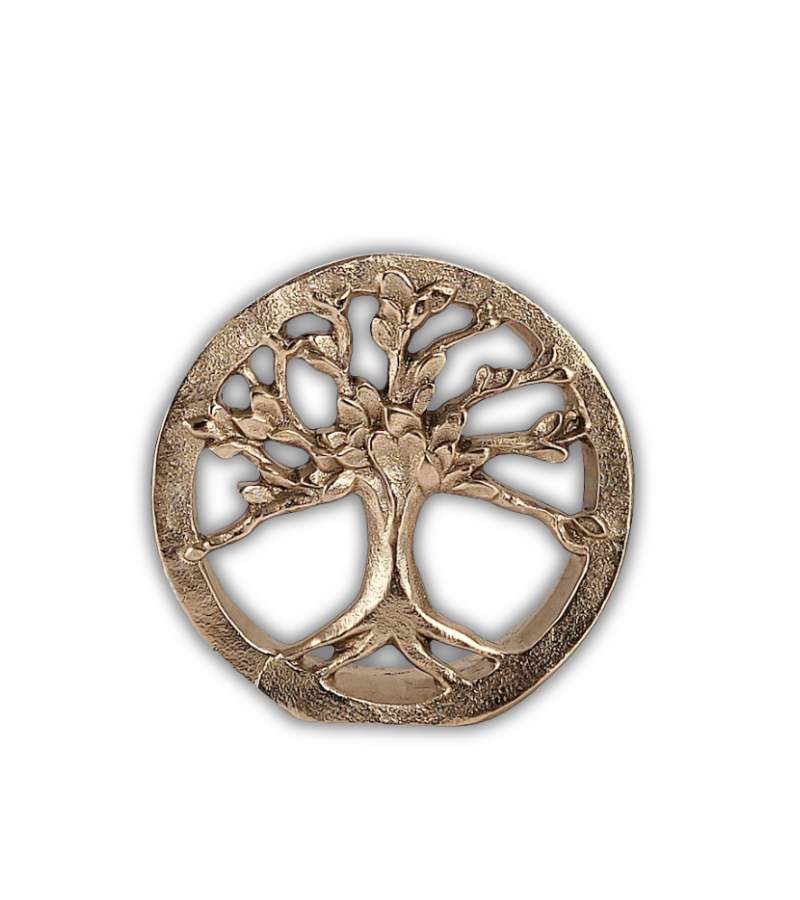 OnlyByGrace Bronze livetstræ med hjerte 8 cm