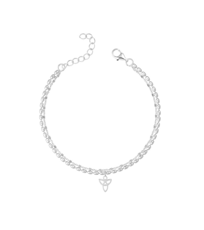 OnlyByGrace By Gabay armbånd skytsengel dobbeltkaede silver