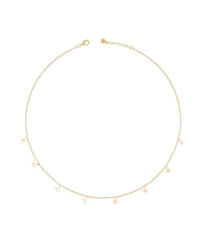 OnlyByGrace By Gabay halskæde med 8 hjerter guld