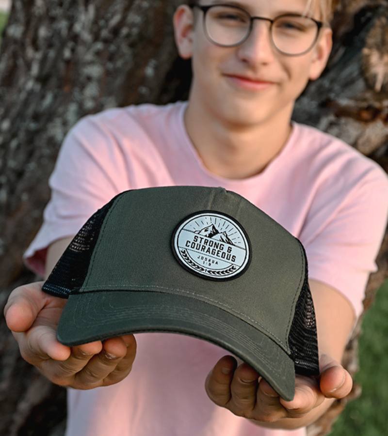 OnlyByGrace Cap strong and courageous