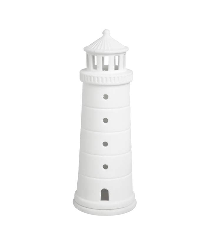 OnlyByGrace Fyrtårn hvid porcelæn