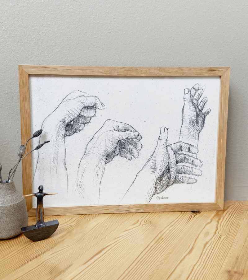 OnlyByGrace Hænder Hakon Plakat