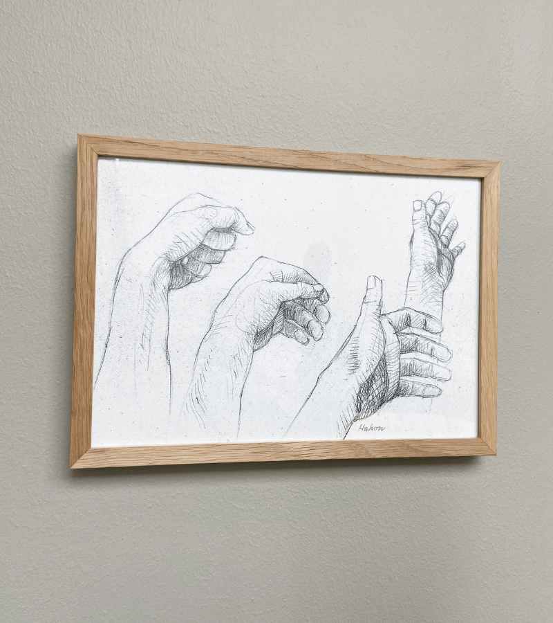 OnlyByGrace Hænder Hakon Plakat