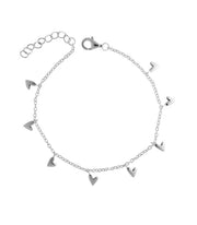 OnlyByGrace Hjerte armbånd sølv