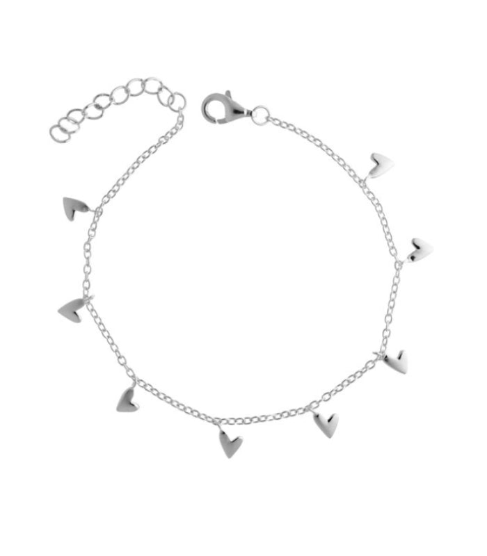 OnlyByGrace Hjerte armbånd sølv