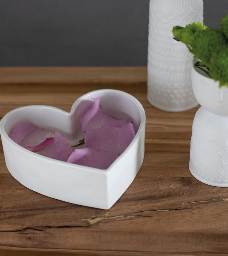 OnlyByGrace Hvid Hjerteskål Räder