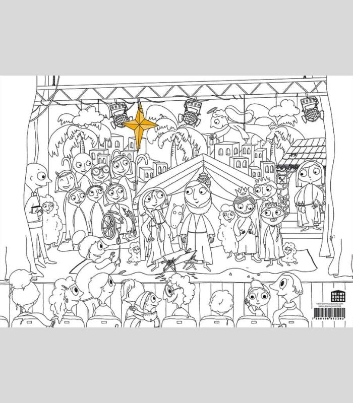 OnlyByGrace Julekalender for børn male selv bagside