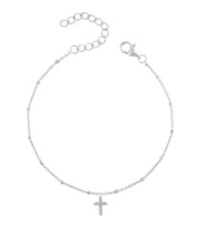 OnlyByGrace Kors armbånd sølv