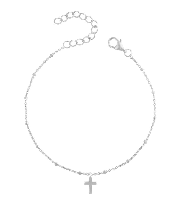 OnlyByGrace Kors armbånd sølv