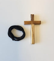 OnlyByGrace Kors i oliventræ med snor