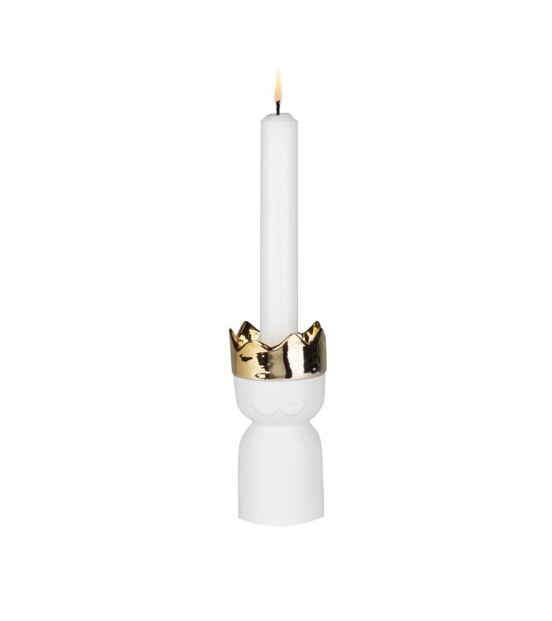 OnlyByGrace Lille Hvid Porcelæns Lysestage Hellige Trekonger