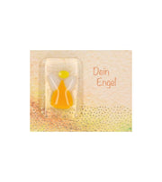 OnlyByGrace Lomme kramme engel i glas gul