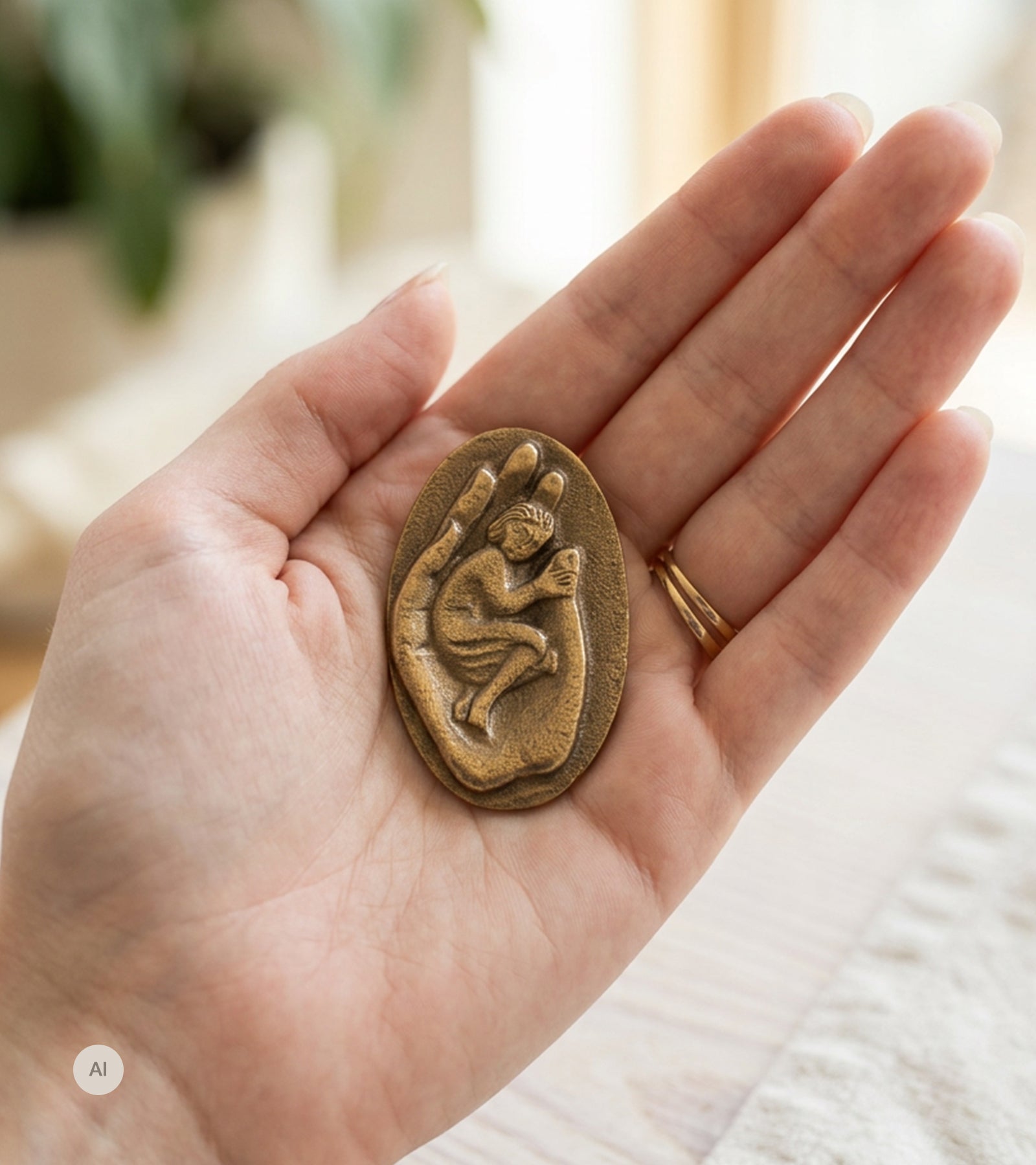 I Guds hånd: Bronze-amulet