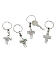 OnlyByGrace Nøglering Kors Med Fisk