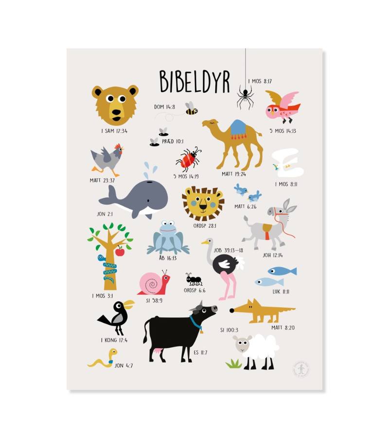 OnlyByGrace Plakat Bibeldyr af Josephine Blay