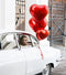 Rød Hjerte folie ballon, 72 cm