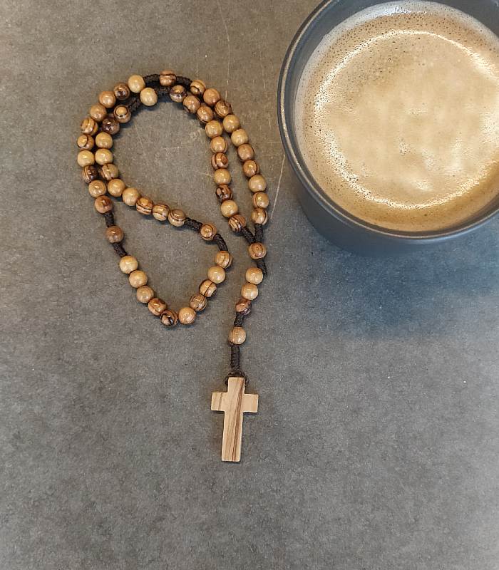 OnlyByGrace Rosary Olivewood