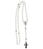 OnlyByGrace Rosenkrans hvide glasperler