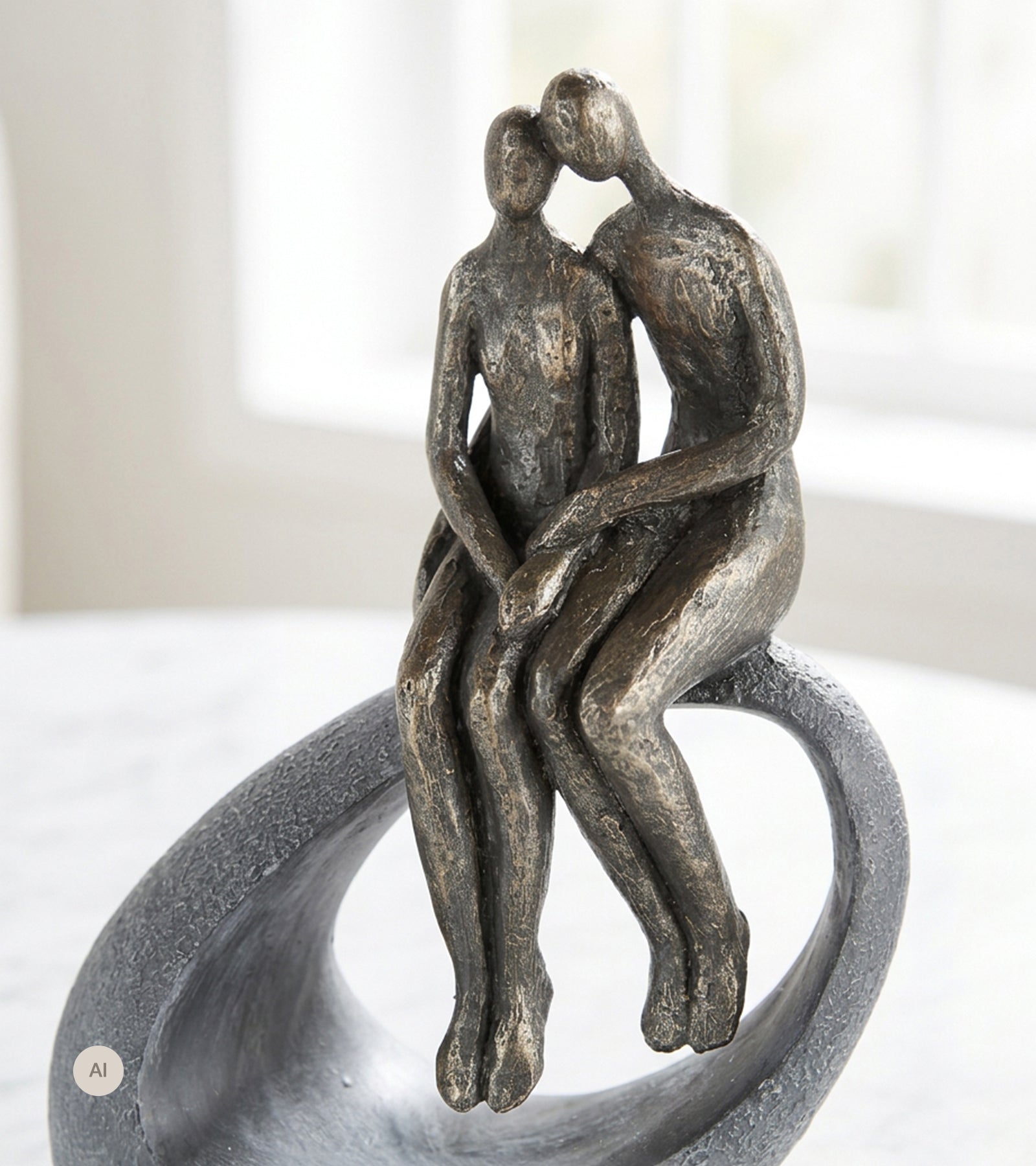 Skulptur, Skulptur Kærlighed og Nærhed, 27 cm