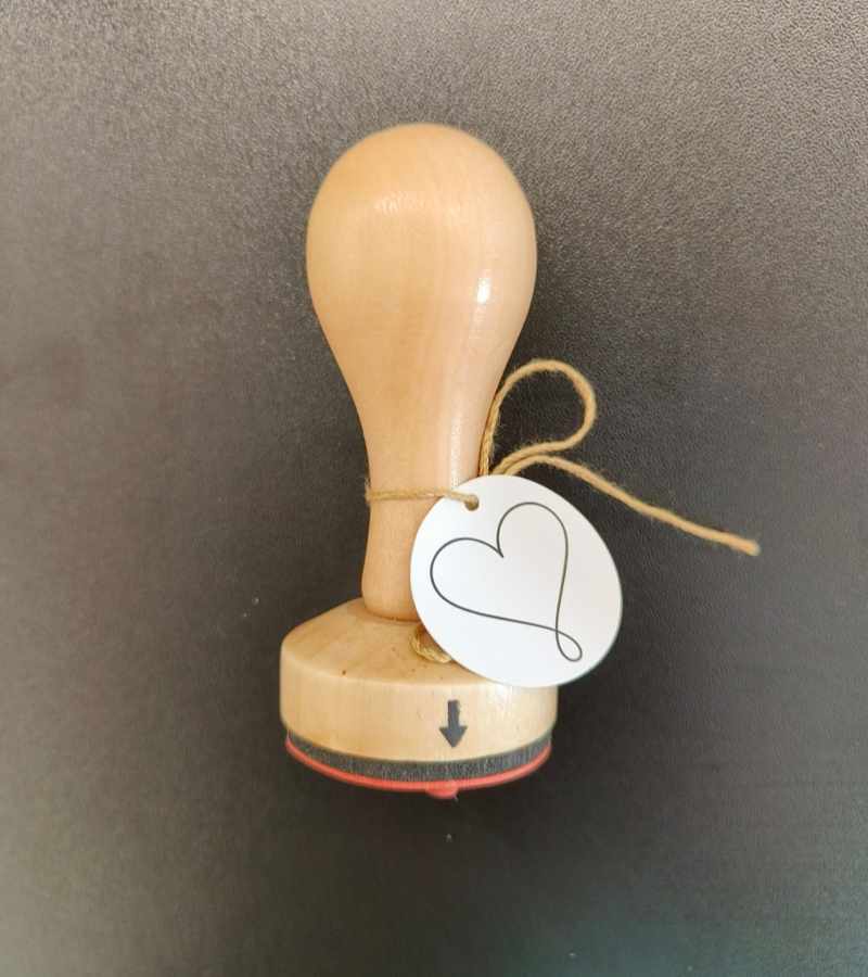 OnlyByGrace Stempel Hjerte rundt