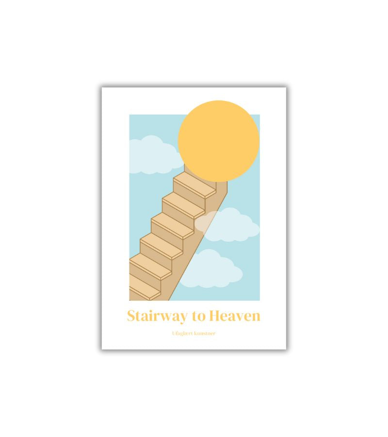 OnlyByGrace Ufaglært kunstner Stairways to Heaven A5