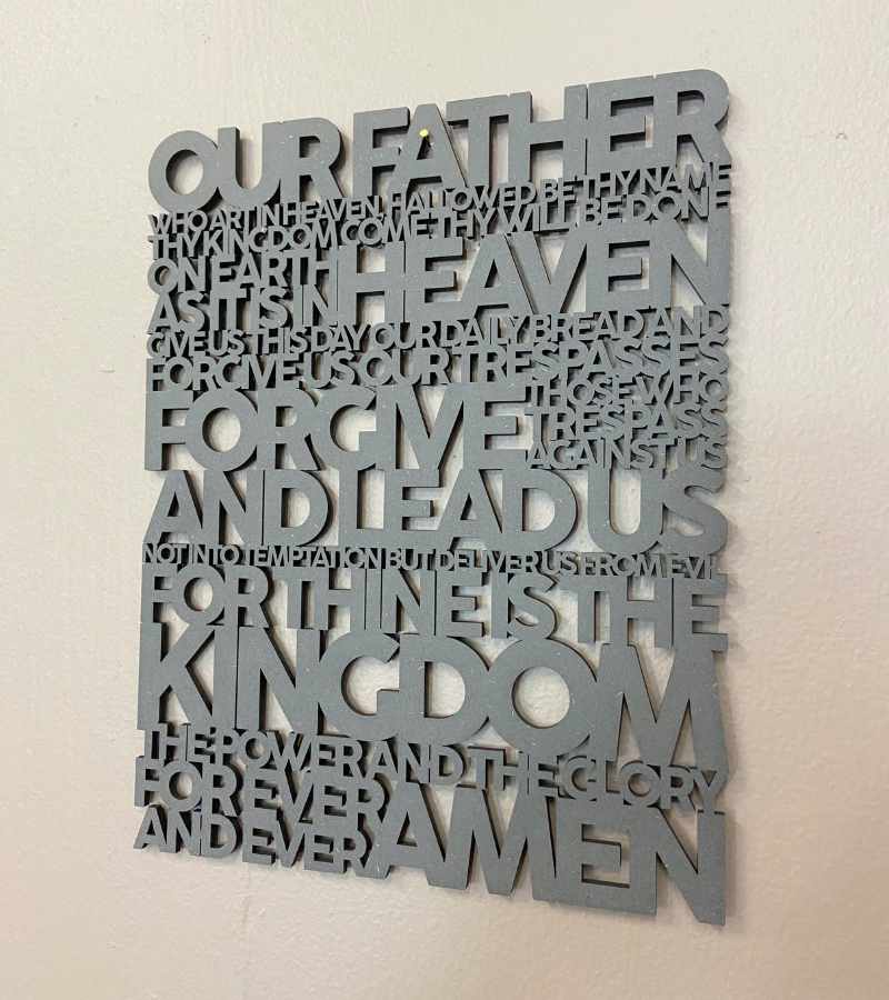 OnlyByGrace Wooden Words The Lords Prayer Sort