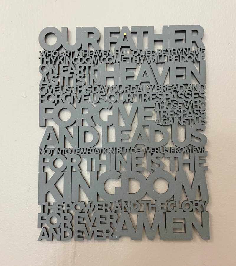 OnlyByGrace Wooden Words The Lords Prayer Sort