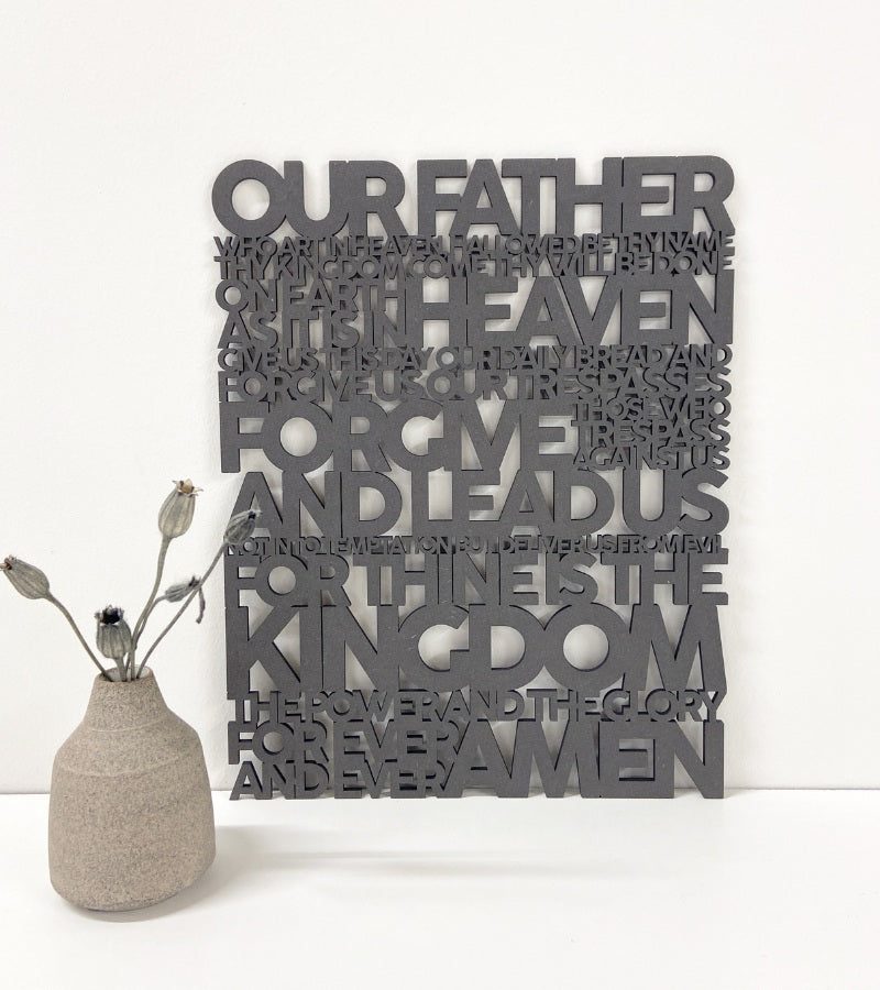 OnlyByGrace Wooden Words The Lords Prayer Sort