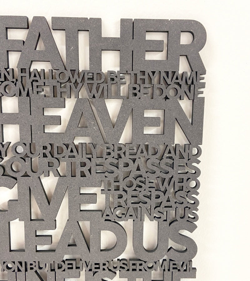 OnlyByGrace Wooden Words The Lords Prayer Sort