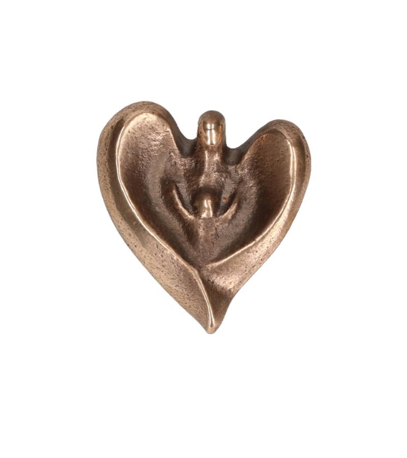 OnlyByGrace bronze hjerte engel holder barn