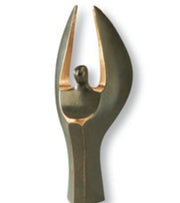 Engel - Bronze figur, 14 cm