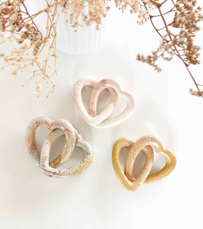 OnlyByGrace fedtsten dobbelthjerte