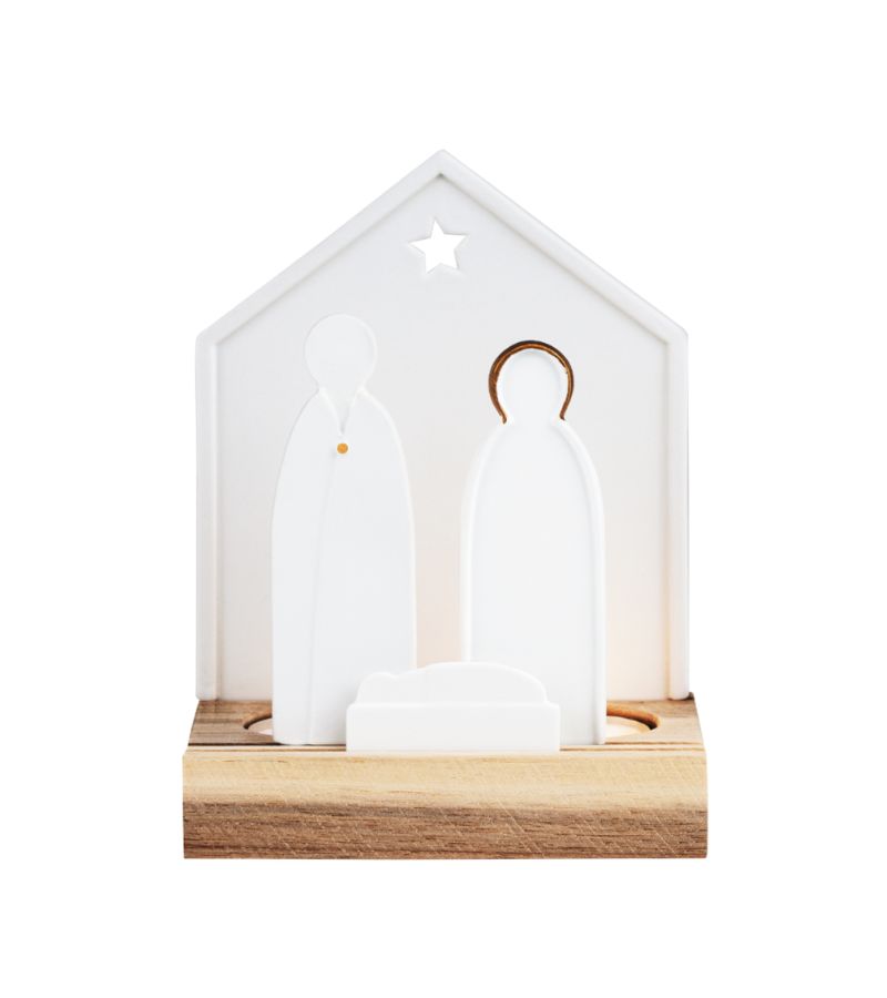 OnlyByGrace krybbespil silhuet hvid og guld