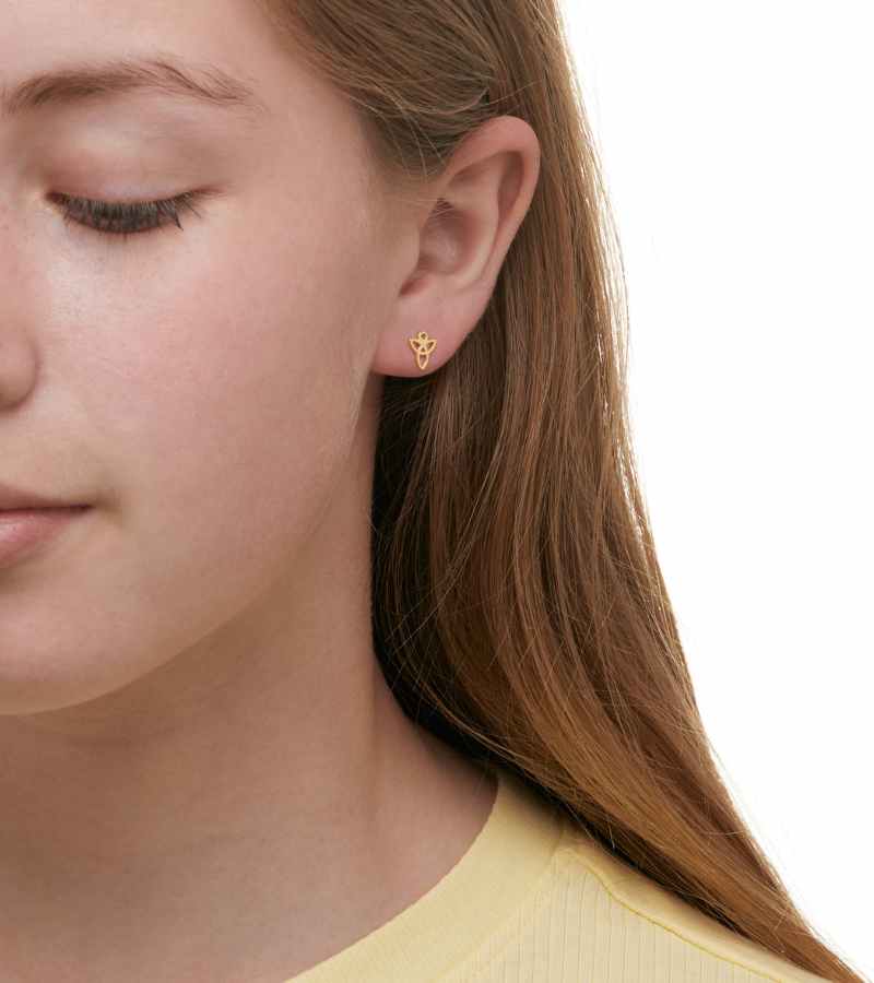OnlyByGrace skytsengel ørestik guld bygabay