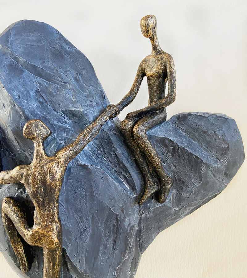 OnlyByGrace Skulptur Par På Hjerte Gilde