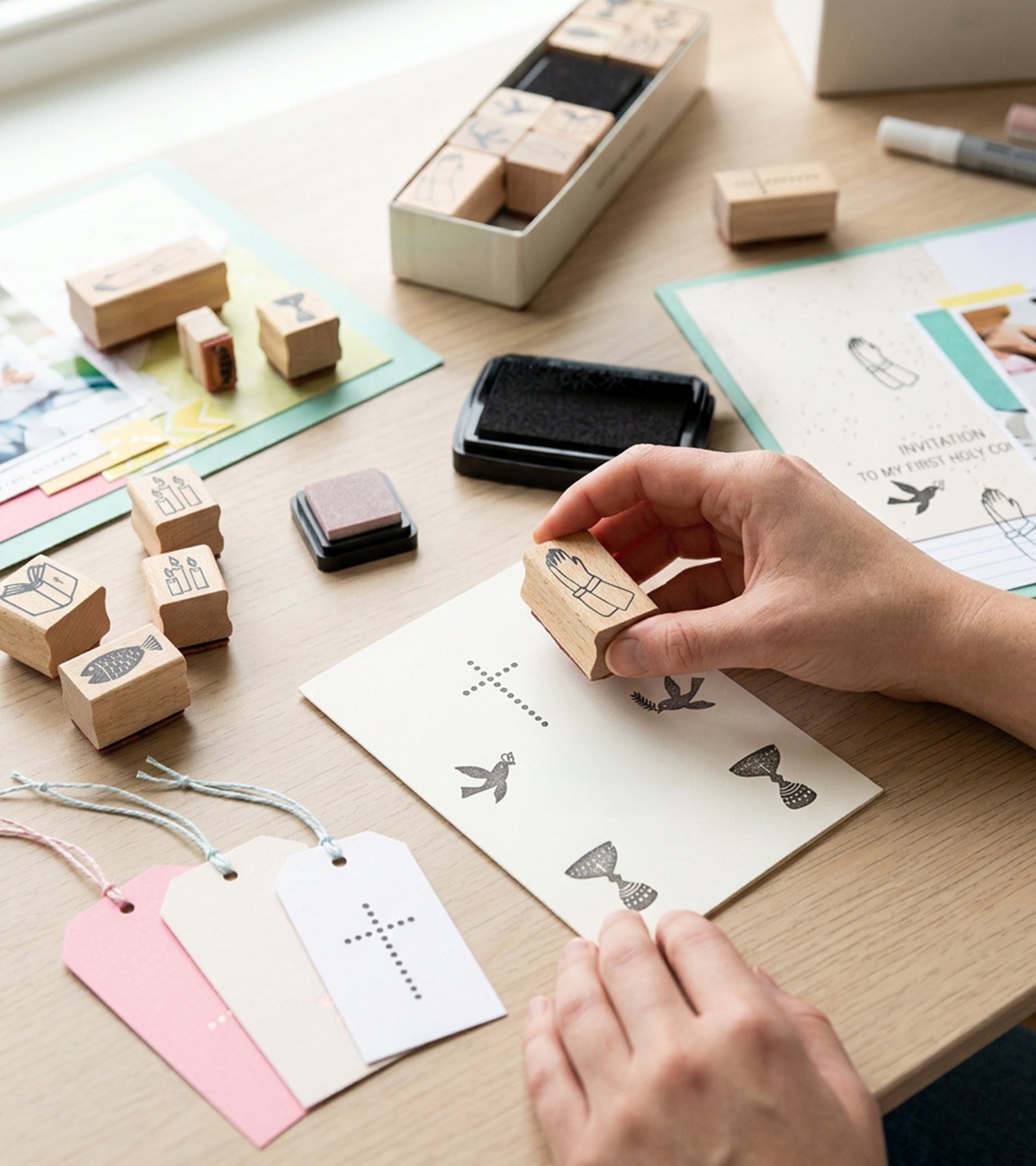 Stempel Sæt med Kristne motiver, 10 dele