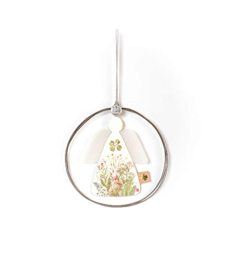 Ophæng Skytsengel med blomster OnlyByGrace