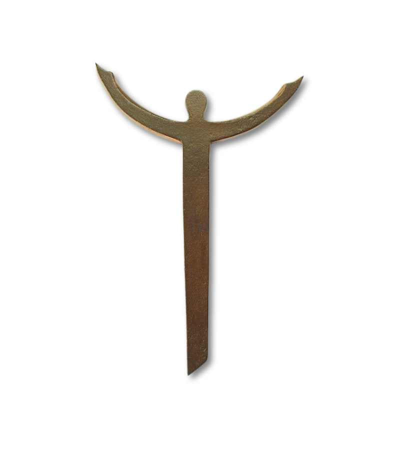 Opstandelses Kors I Bronze Stor OnlyByGrace