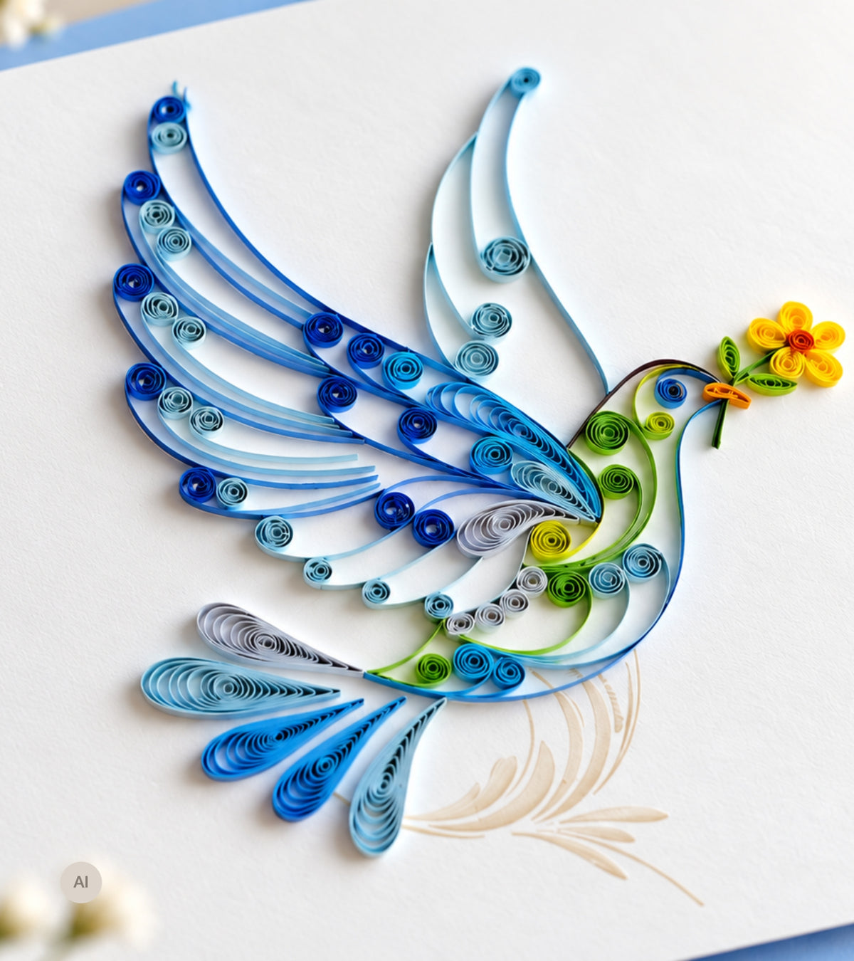 Quilling kort, Fredsdue