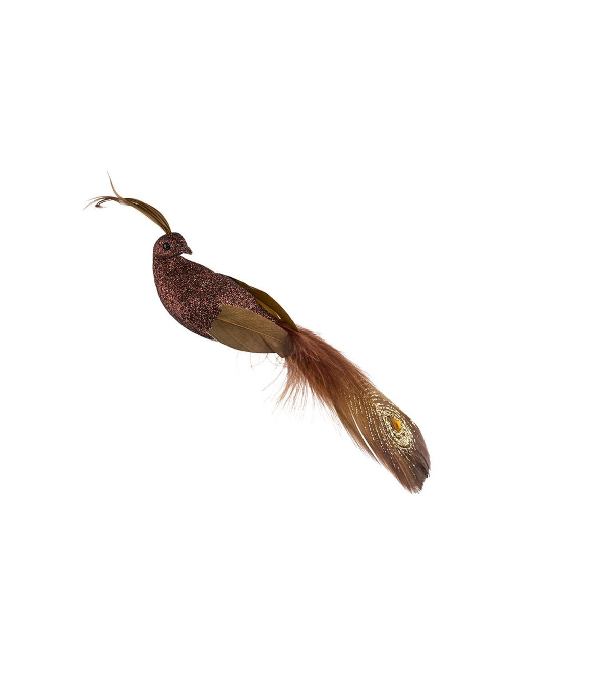 Påfugl, 16 cm, Brun