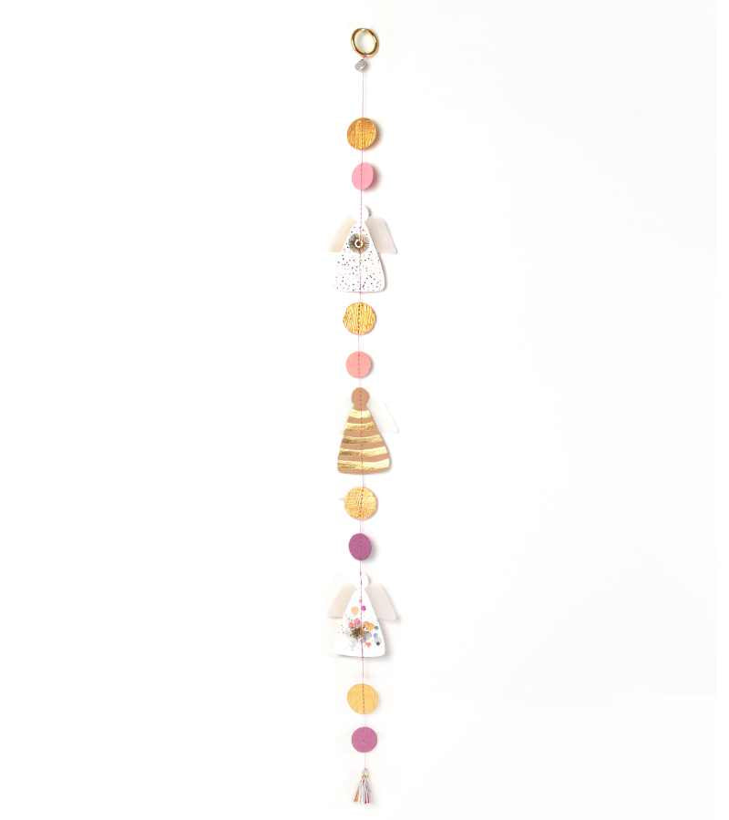 Papirkæde med Engle guld og rosa farver OnlyByGrace