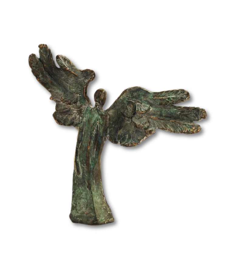 Patineret Bronzeskulptur Engel OnlyByGrace