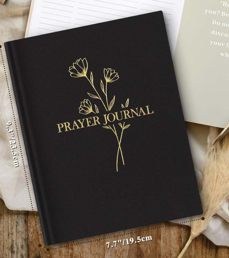 Prayer Journal black OnlyByGrace