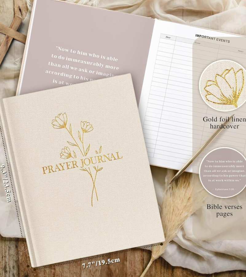 Prayer journals opslået creme OnlyByGrace