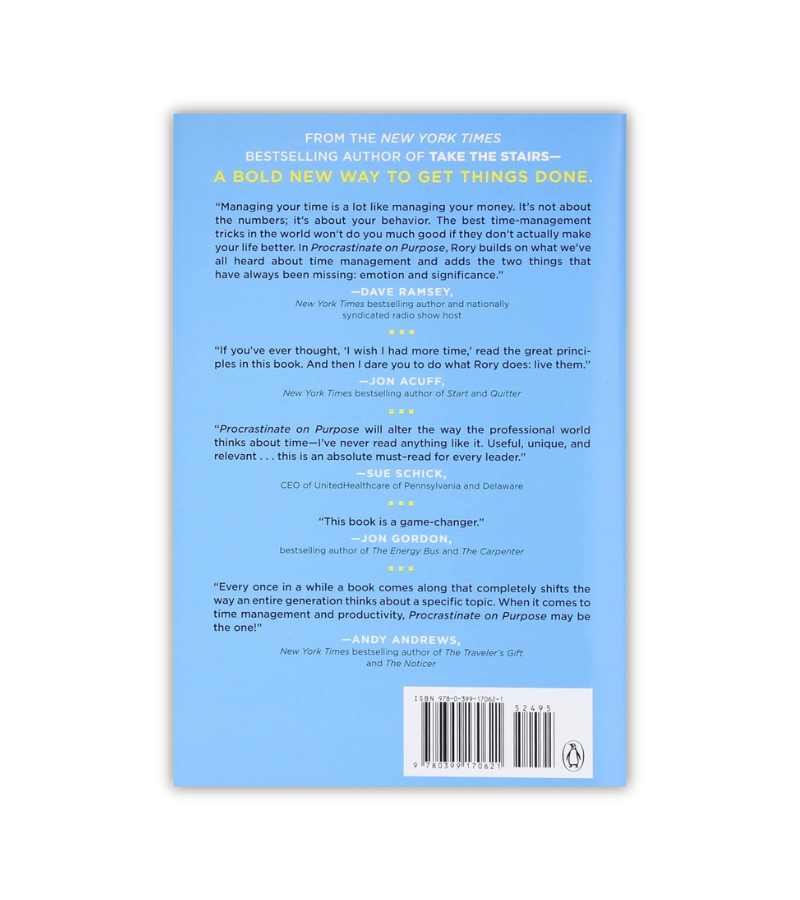 Procrastinate On Purpose Rory Vaden OnlyByGrace
